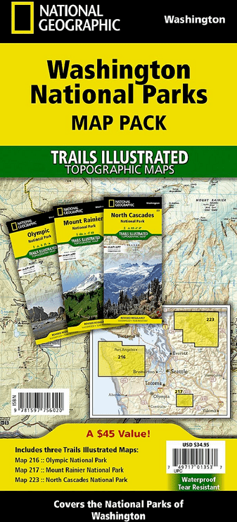 Washington National Parks Topographic Map Pack